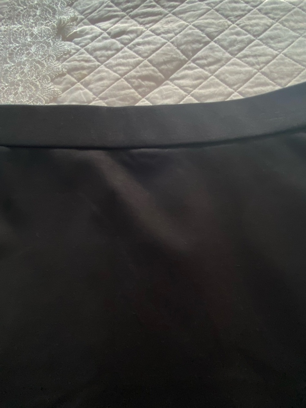 Time and Tru Black Ponte Pencil Skirt - Sleek Workwear Size L (12-14) - Picture 6 of 12